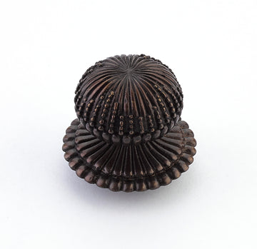 Schaub Sonata - Solid Brass Knob & Backplate - 1-1/4" dia